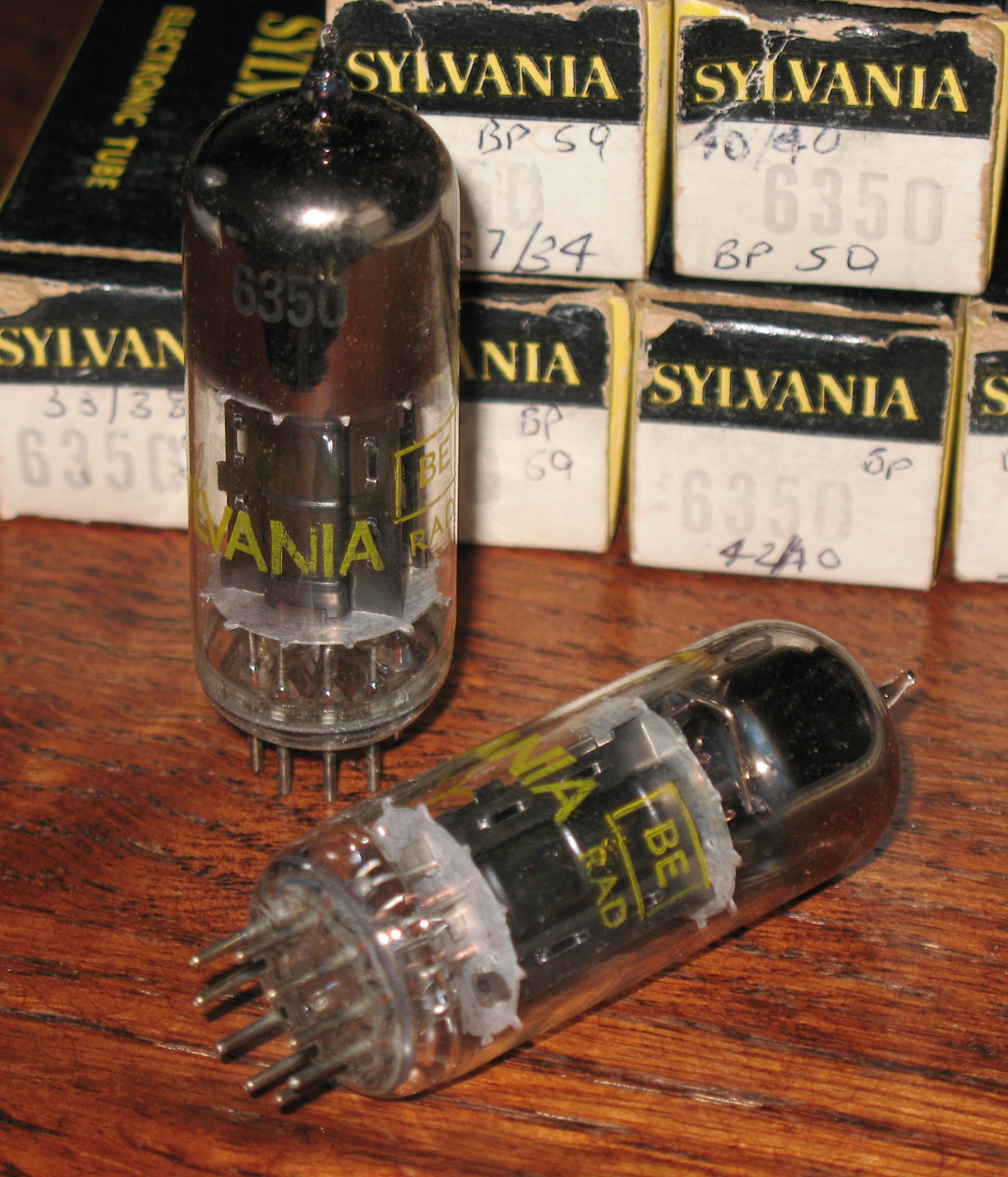 NOS Sylvania 6350 KCA NOS Tubes & Amplifier Repair
